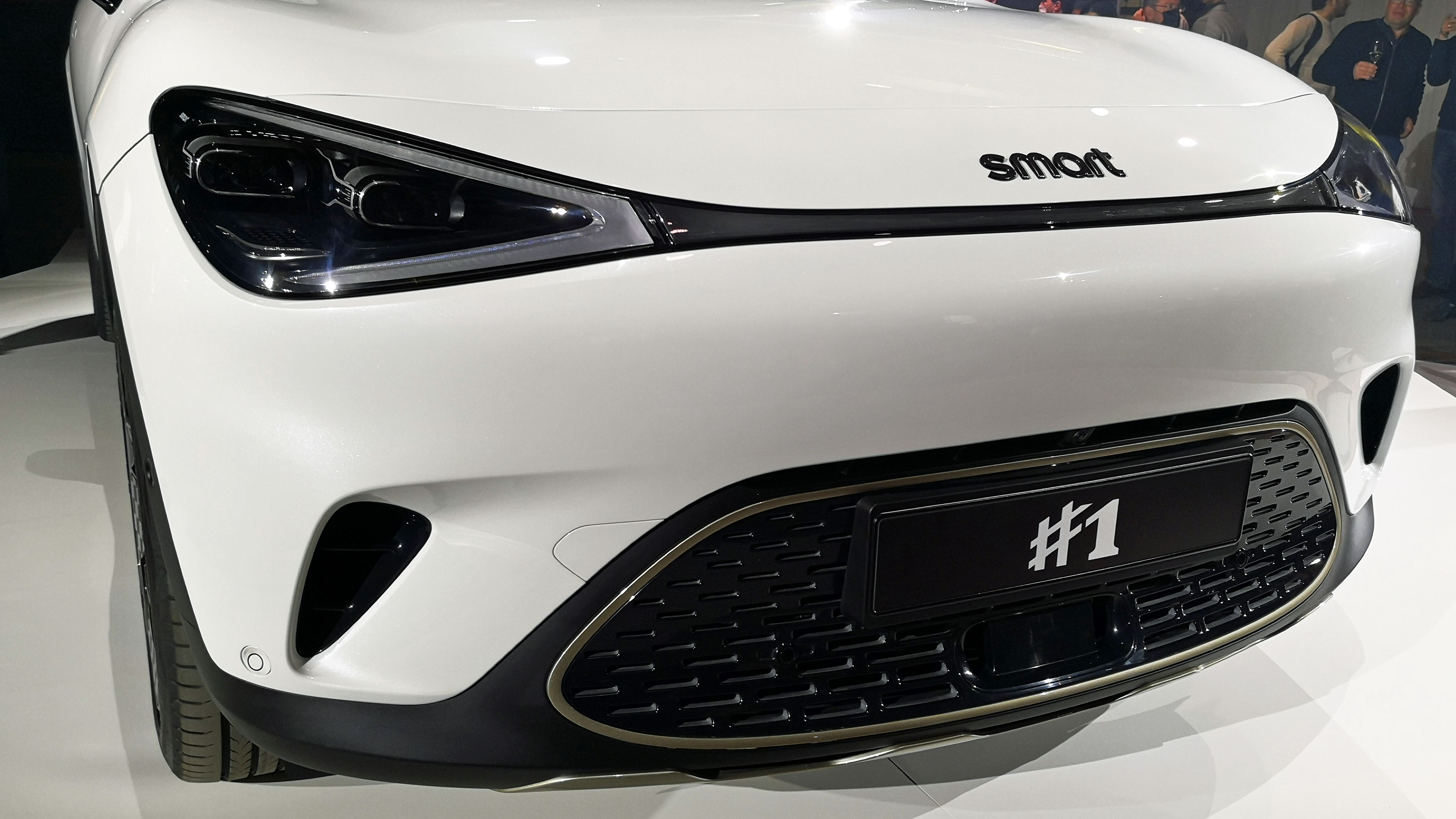Close-up of front lights