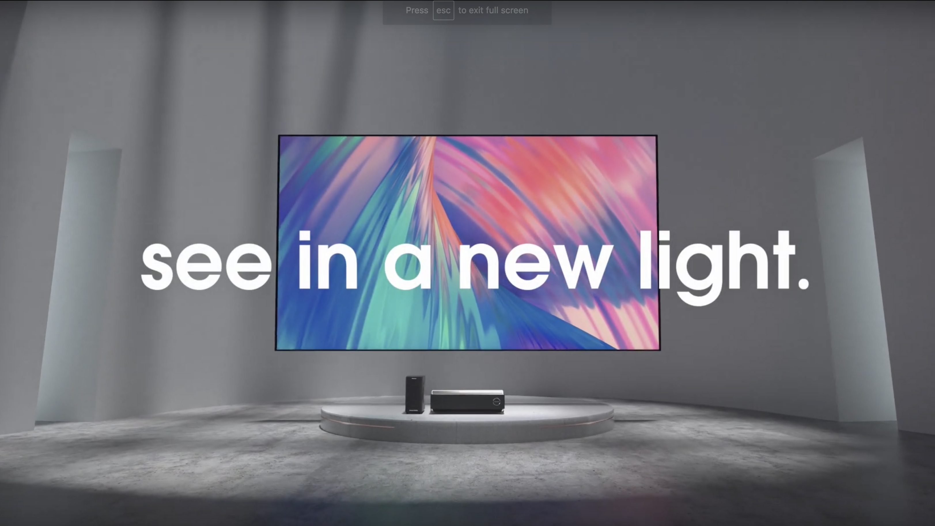 Hisense laser TV