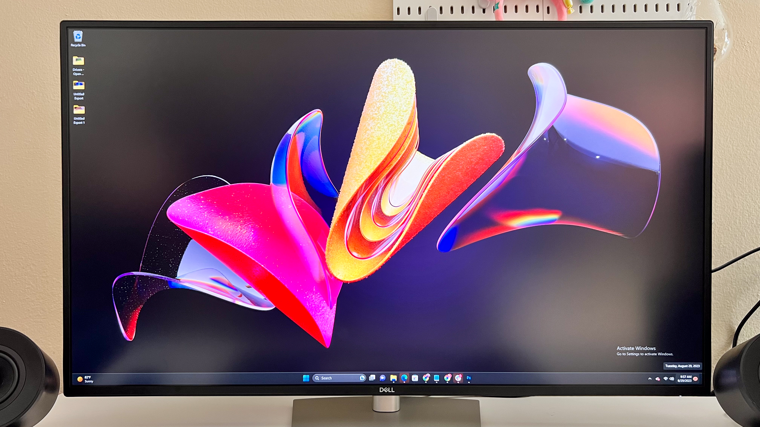 Dell UltraSharp U4323QE on the author's desk