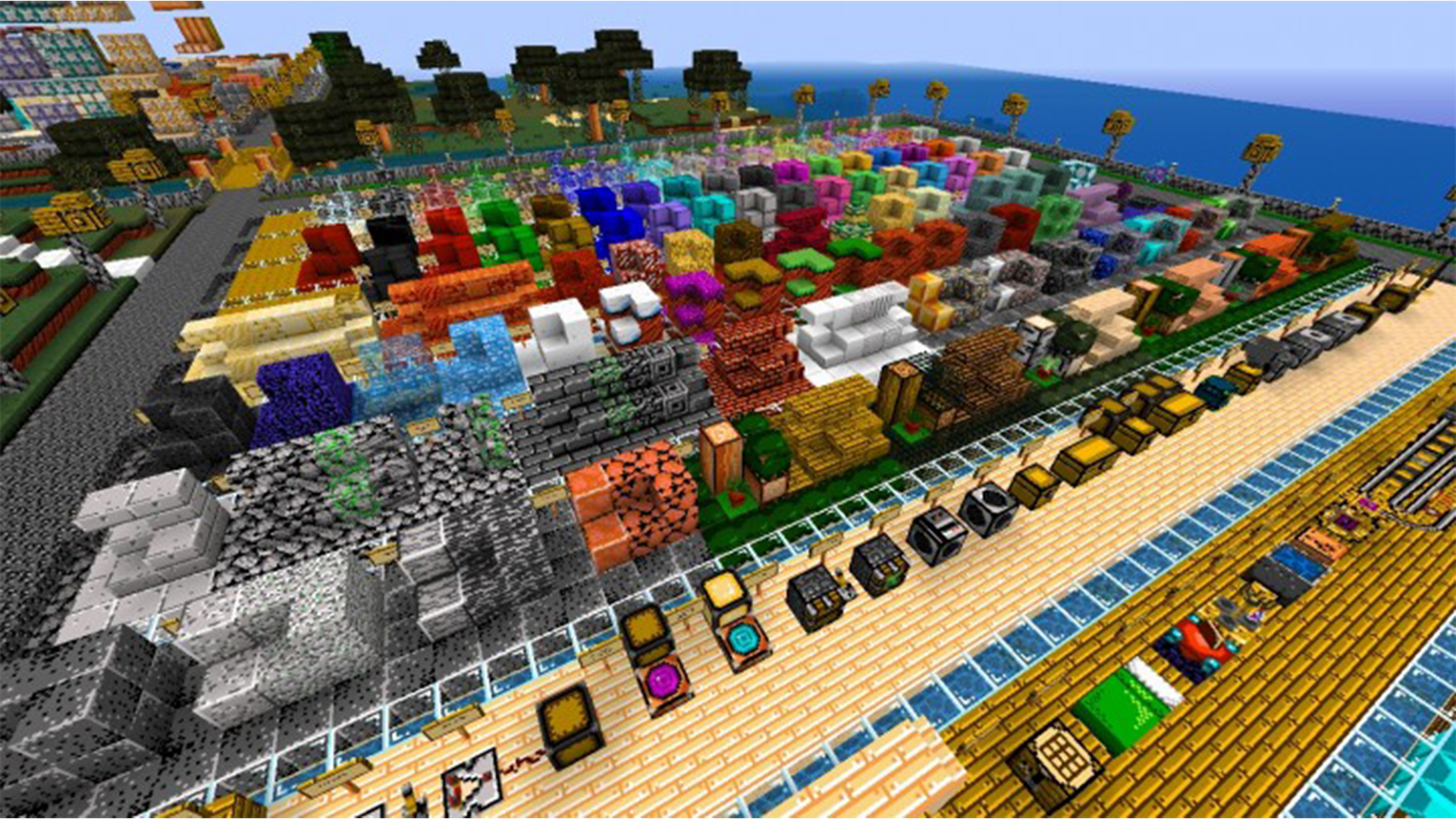 Screenshots from Minecraft for showing off the best minecraft texture packs