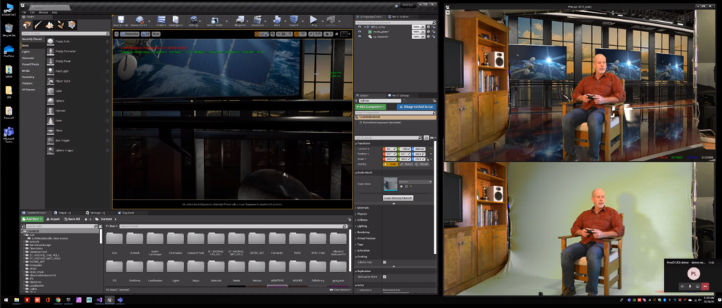 Creating a virtual NAB event remotely with DisruptAR and the AW-UE150 PTZ camera