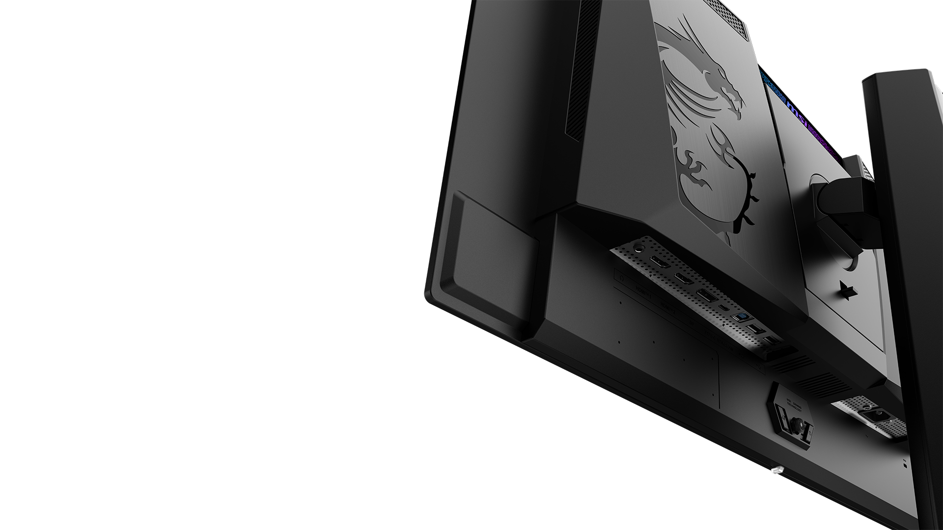 MSI QD OLED rear ports