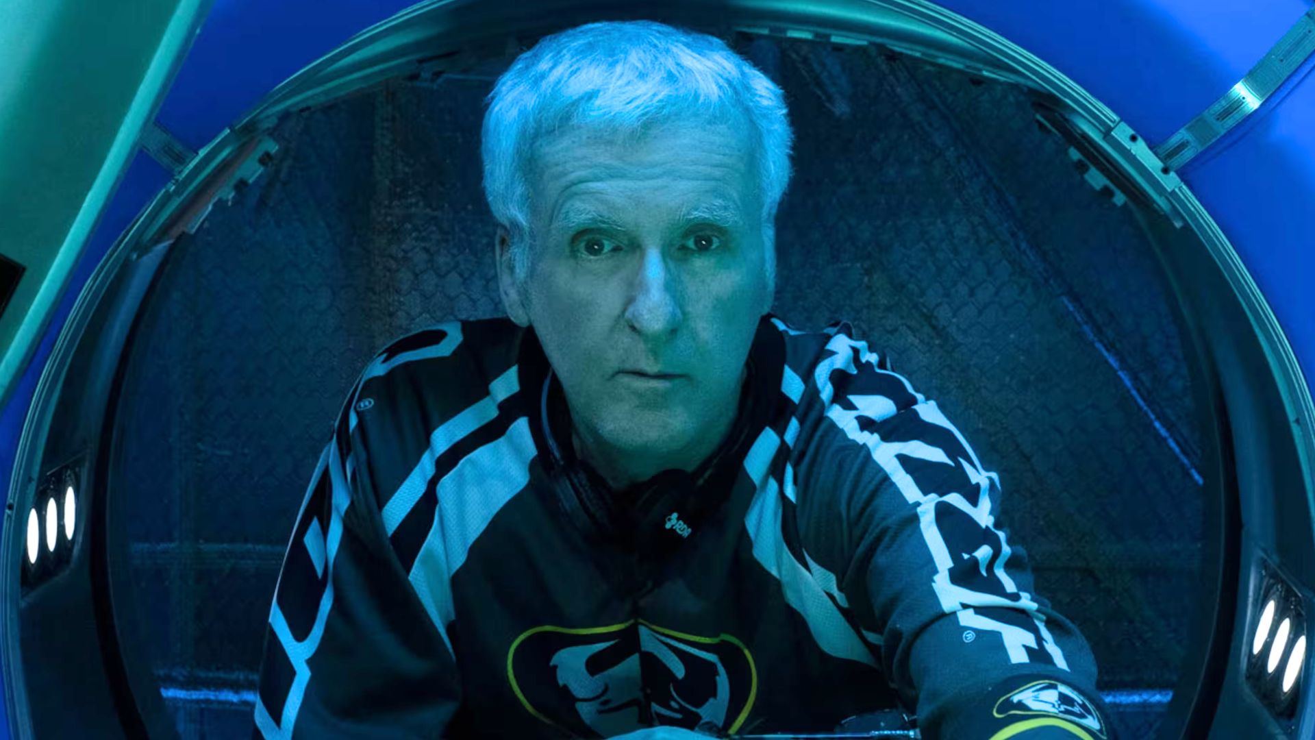 James Cameron in a submarine