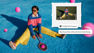 Adobe Photoshop updates in action, showing AI tools and layers to adjust the photograph's subject