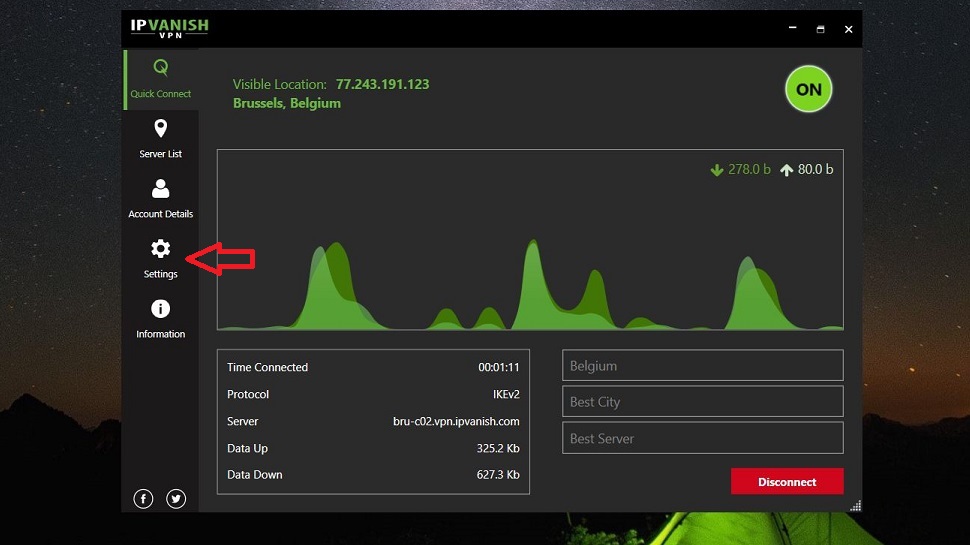 Windows app settings