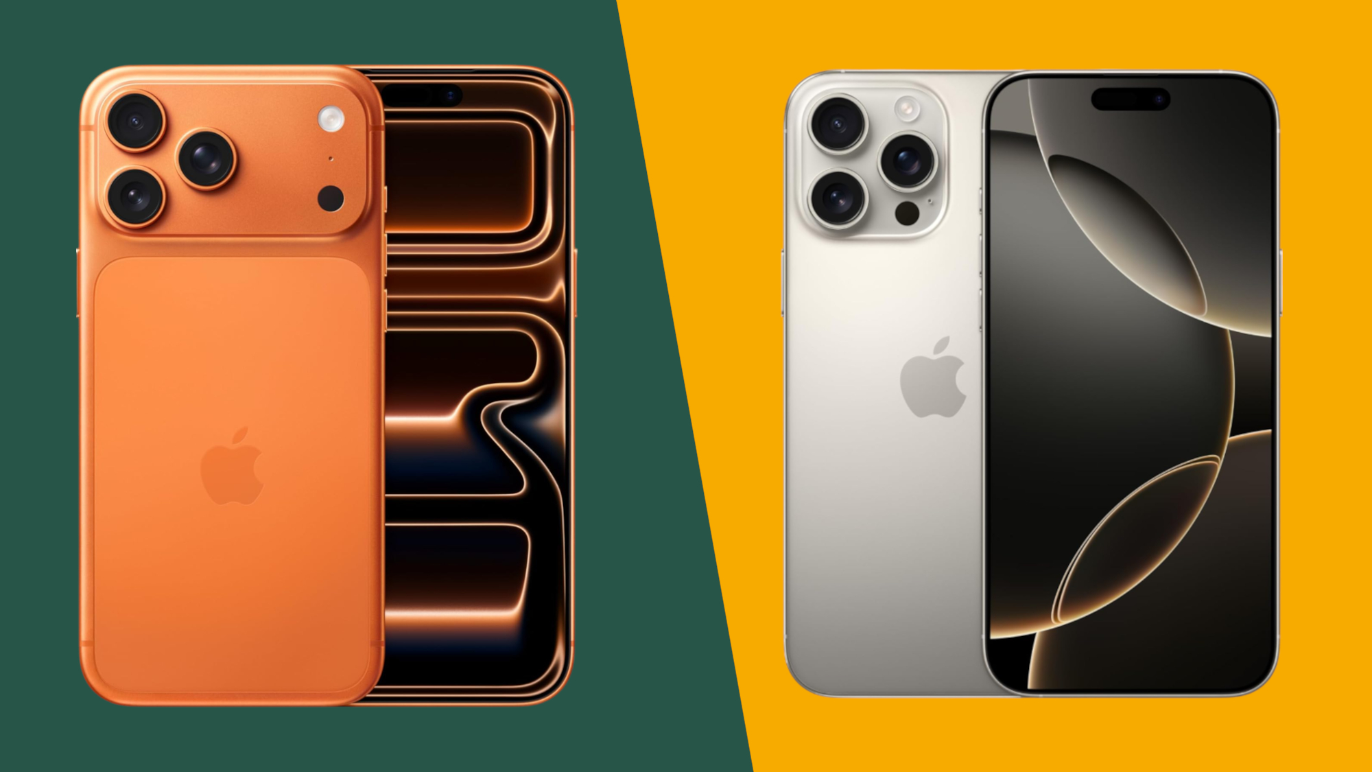 The iPhone 17 Pro Max alongside the iPhone 16 Pro Max