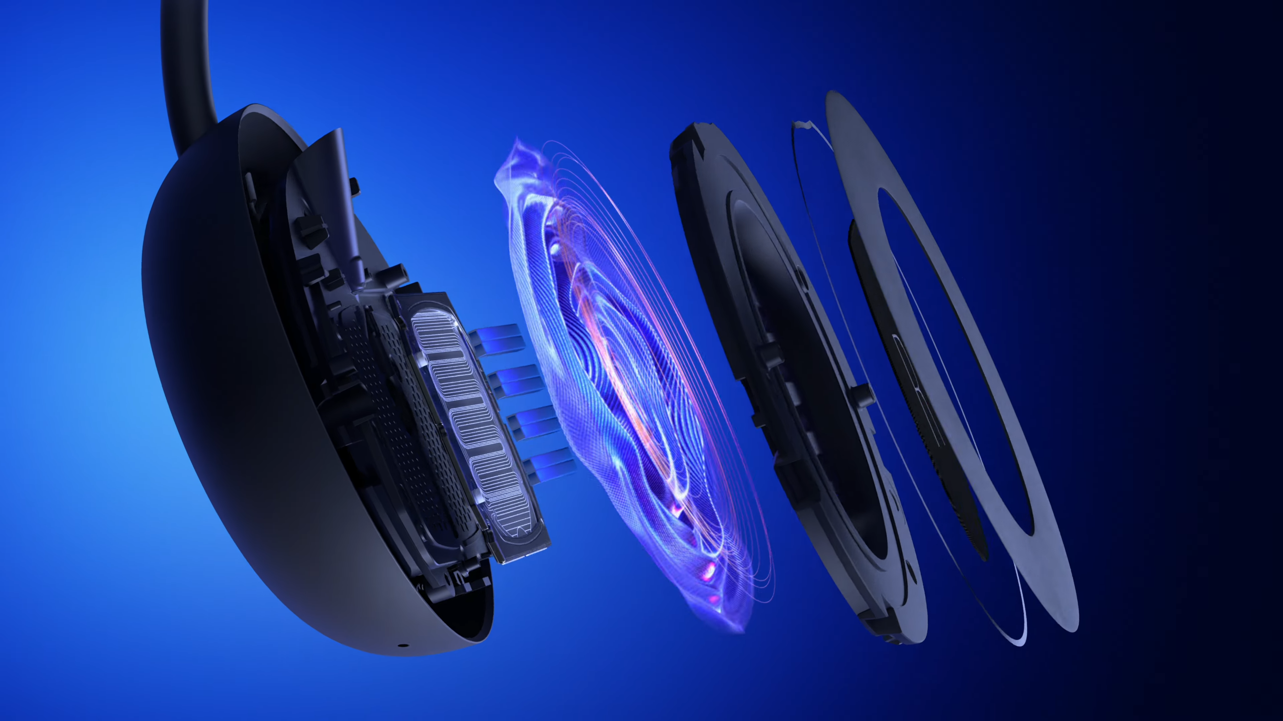The drivers of the PULSE Edge Wireless Headset.