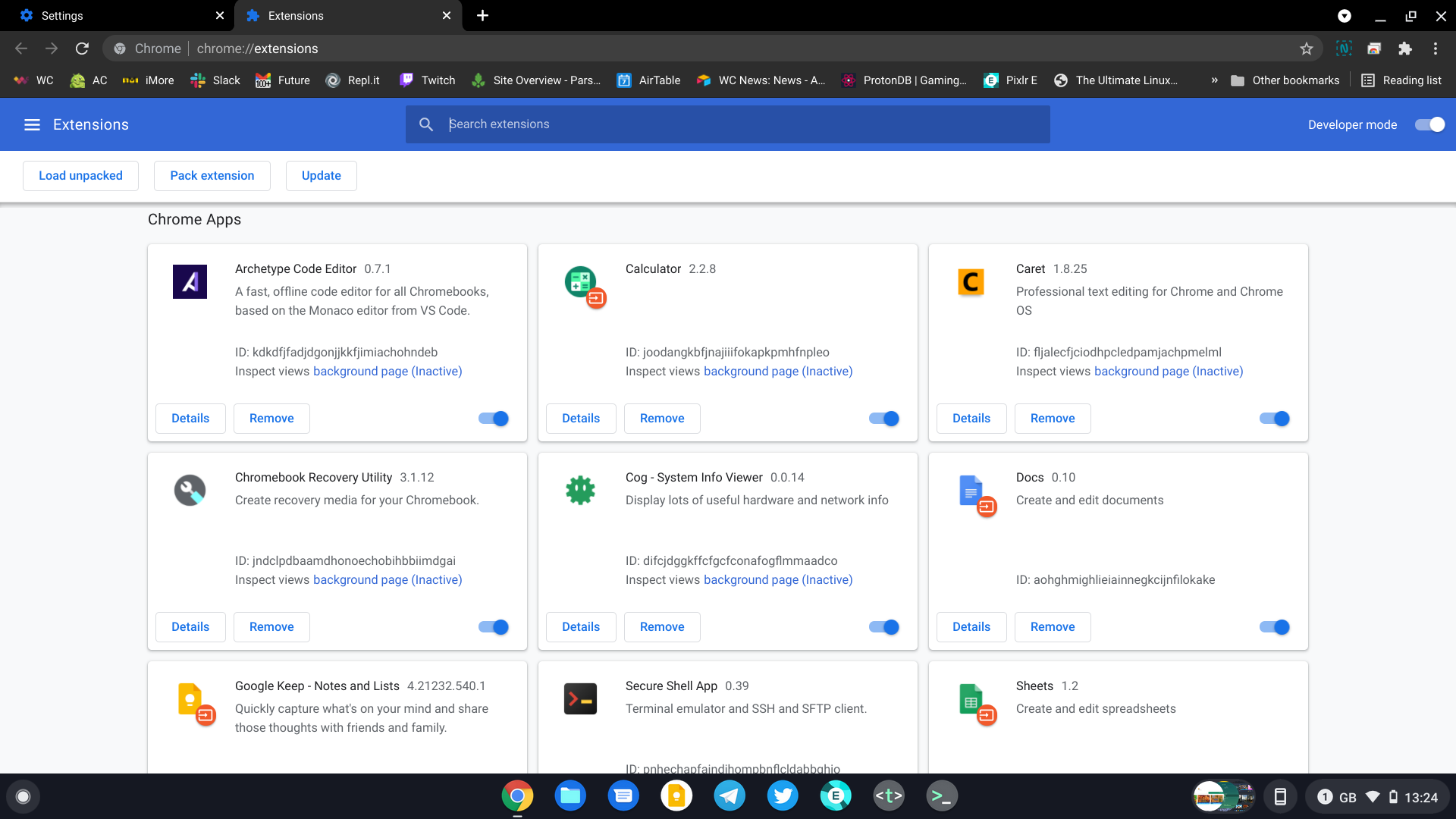 Chrome extensions