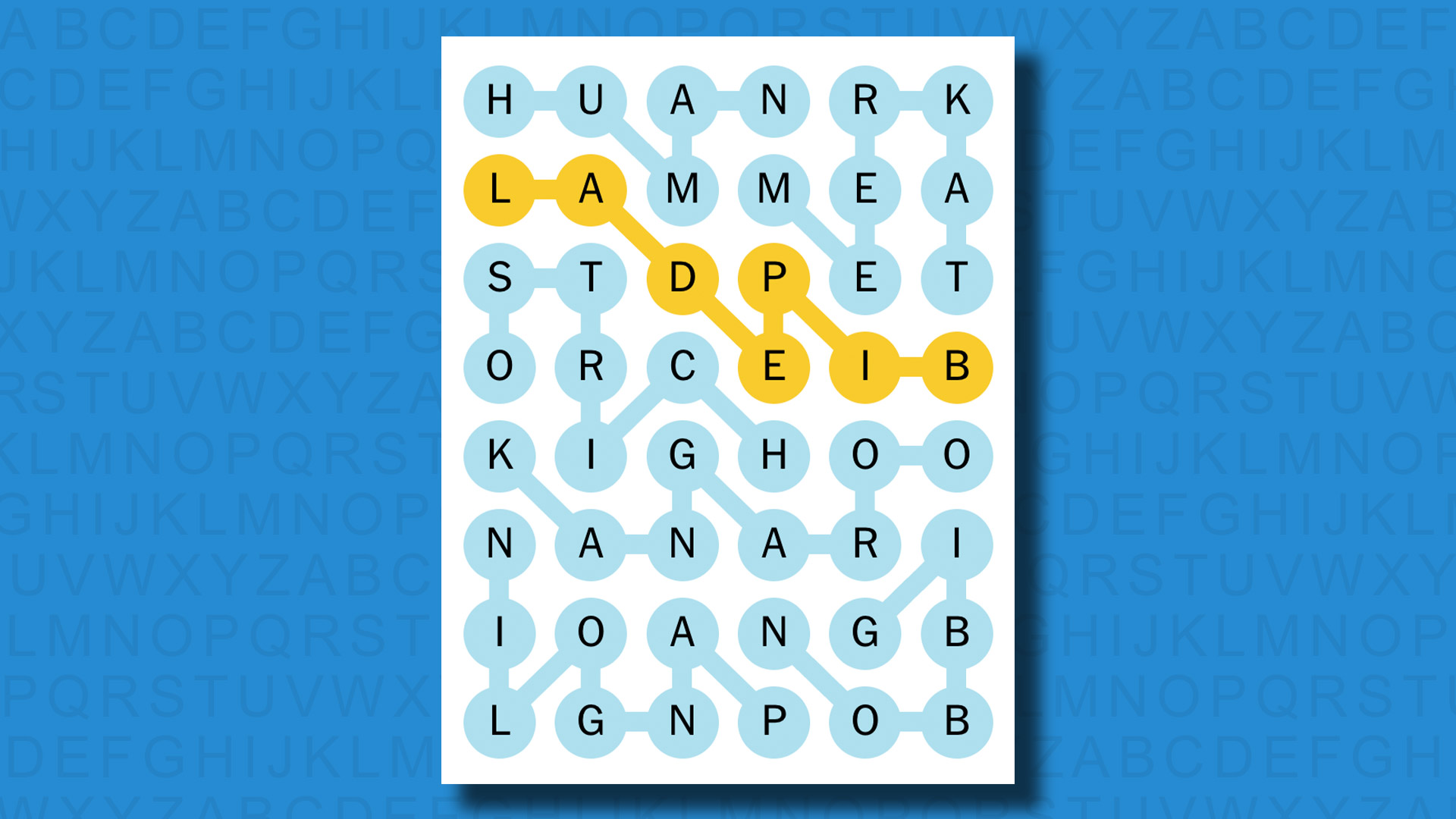 NYT Strands answers for game 255 on a blue background