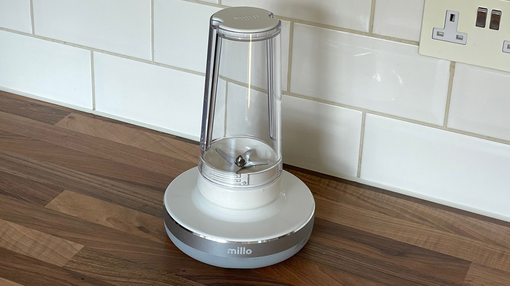 Millo Smart Portable Blender on a kitchen countertop
