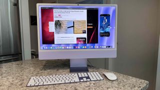 Apple's 24-inch iMac M4 in Purple.
