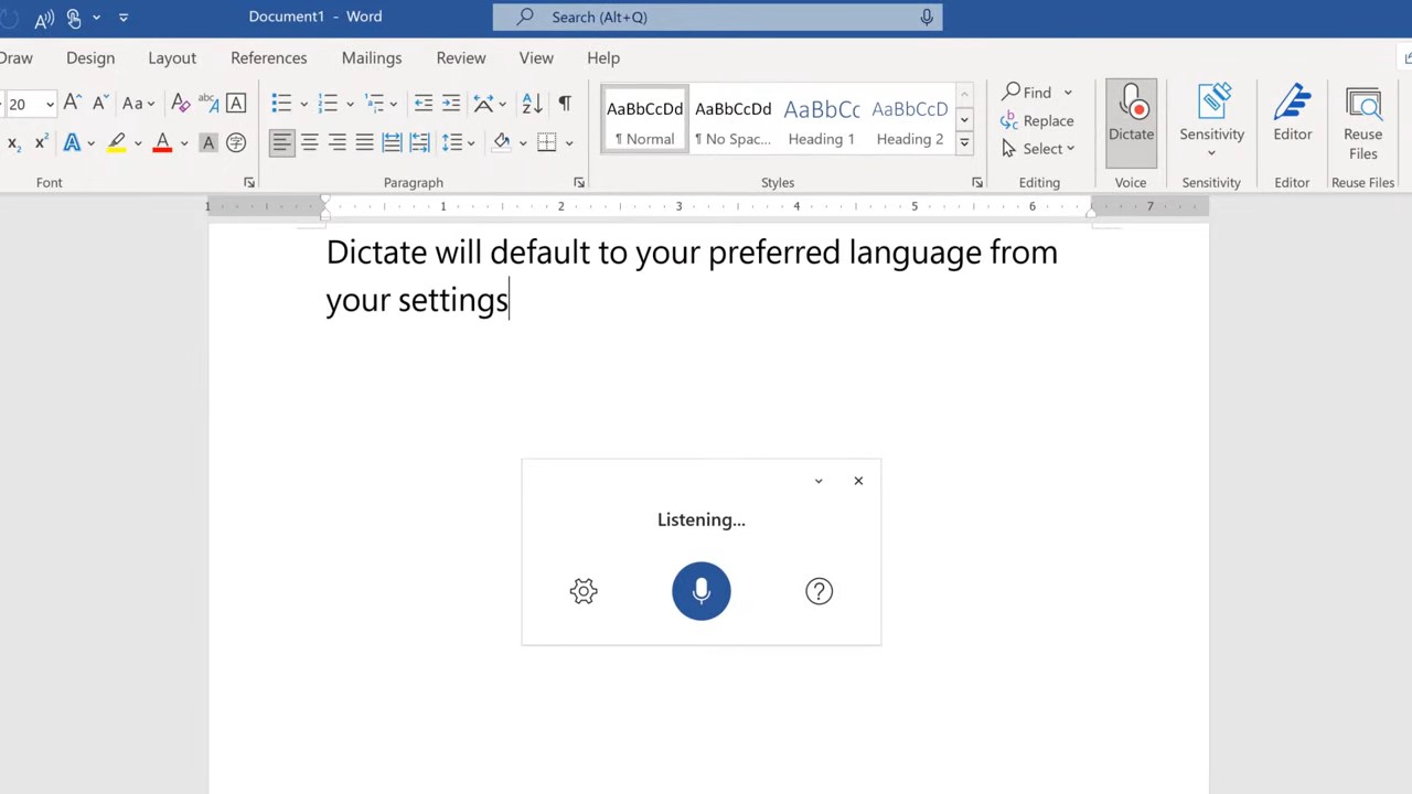 Microsoft Dictate