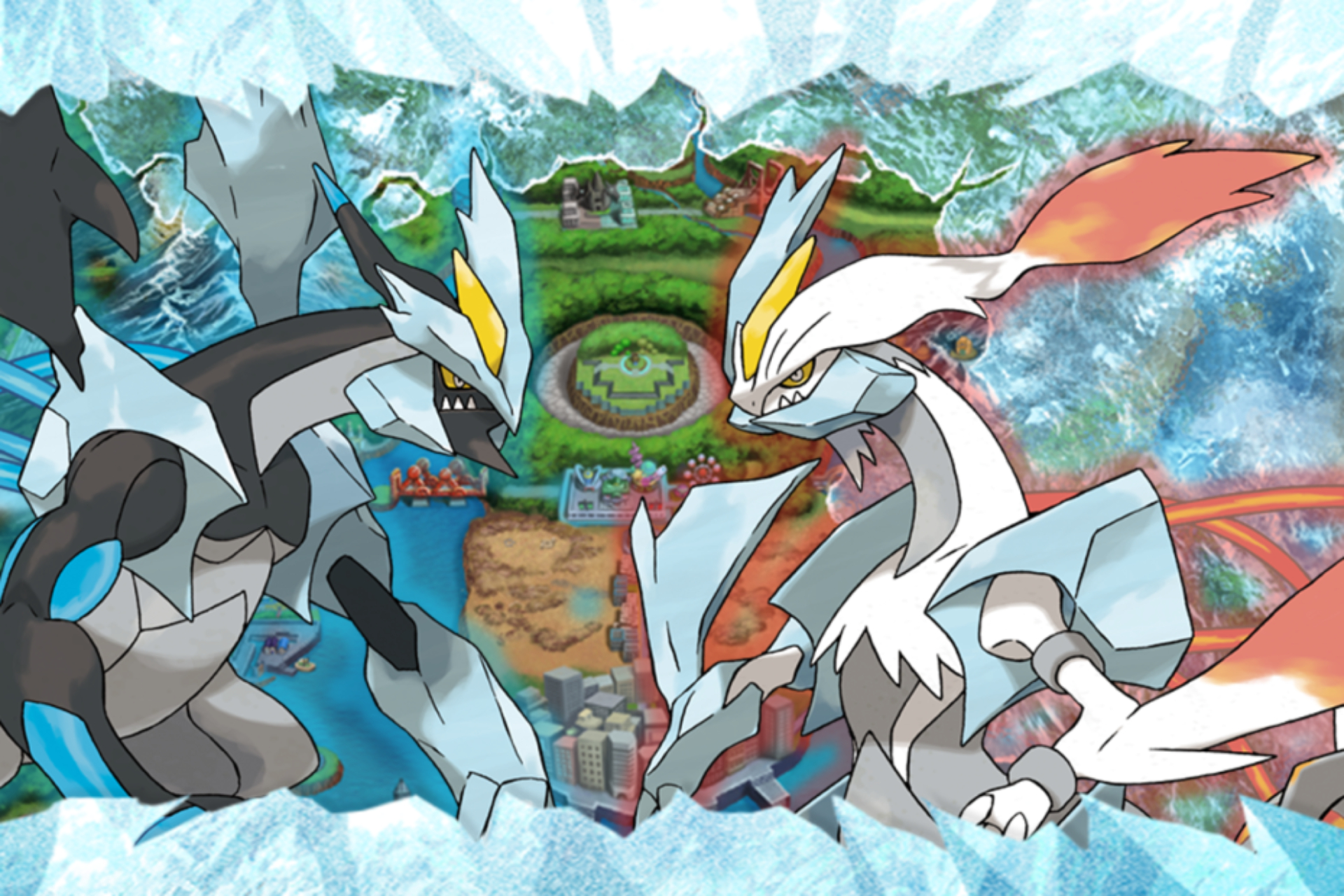 best Pokemon games: Legendary white Pok&amp;eacute;mon Reshiram and legendary black Pok&amp;eacute;mon Zekrom