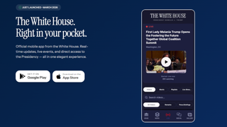 An image showing the official white house app from The White House website.
