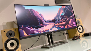Philips 40B1U6903CH during our tests in a home office
