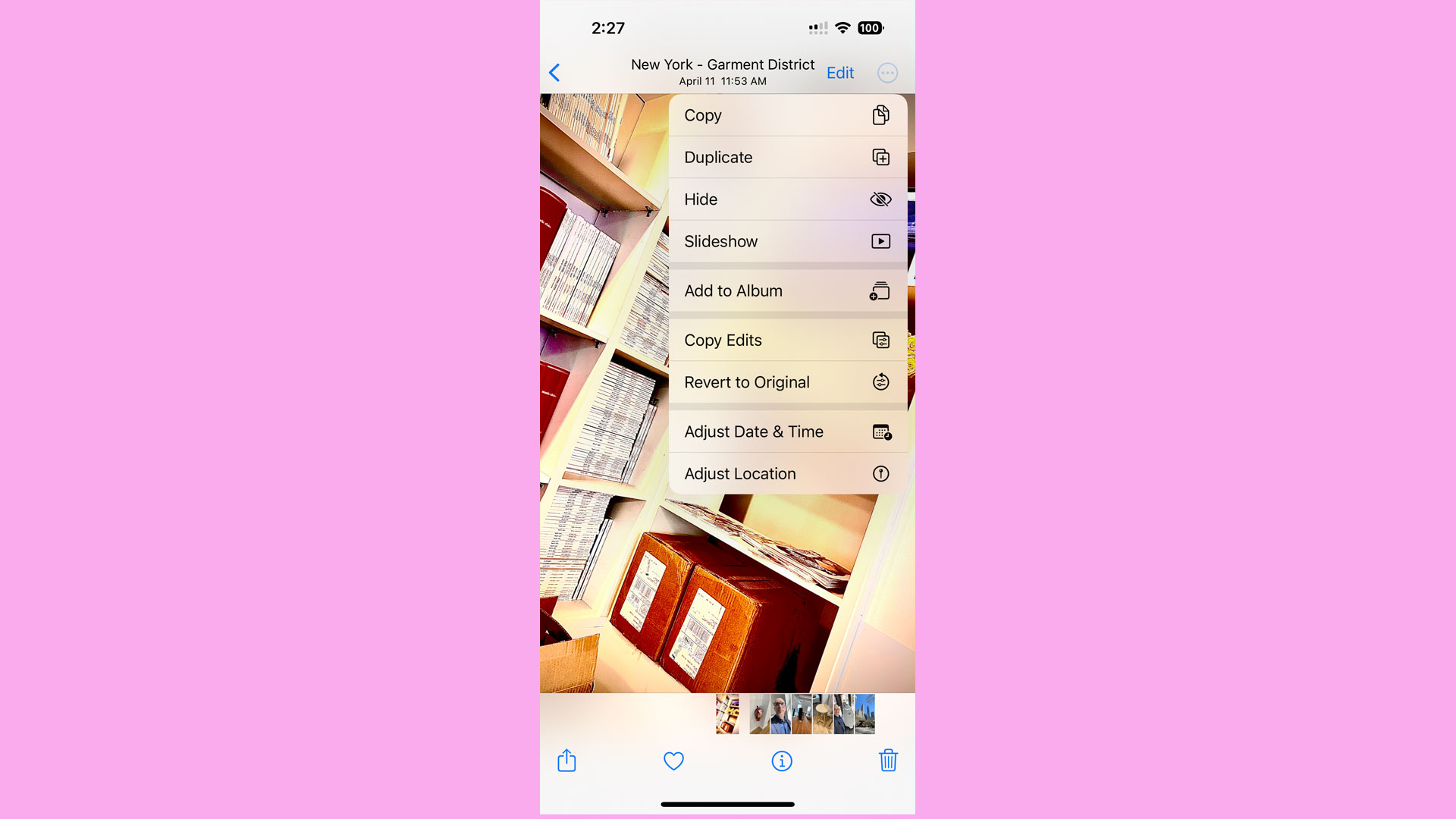 How to batch-edit images in iOS 16