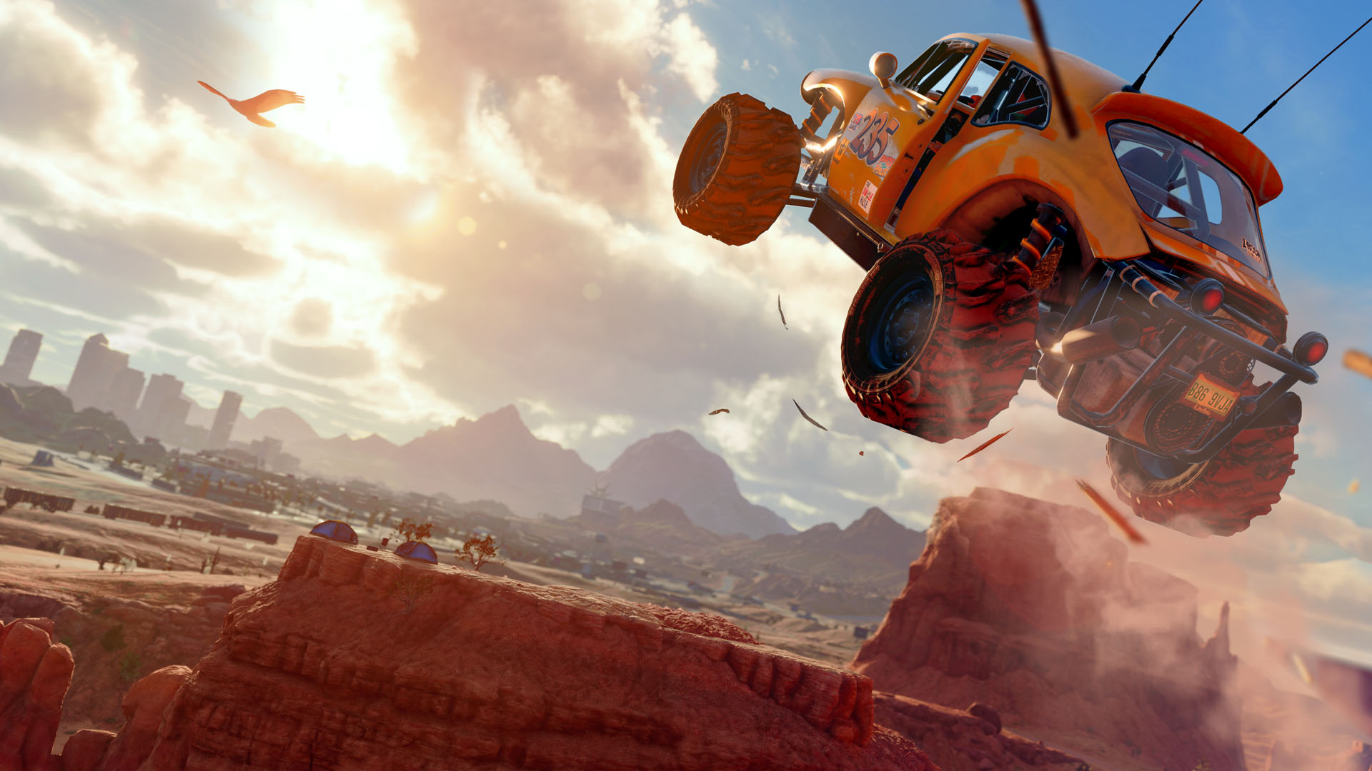 Saints Row map guide buggy jumping through the air