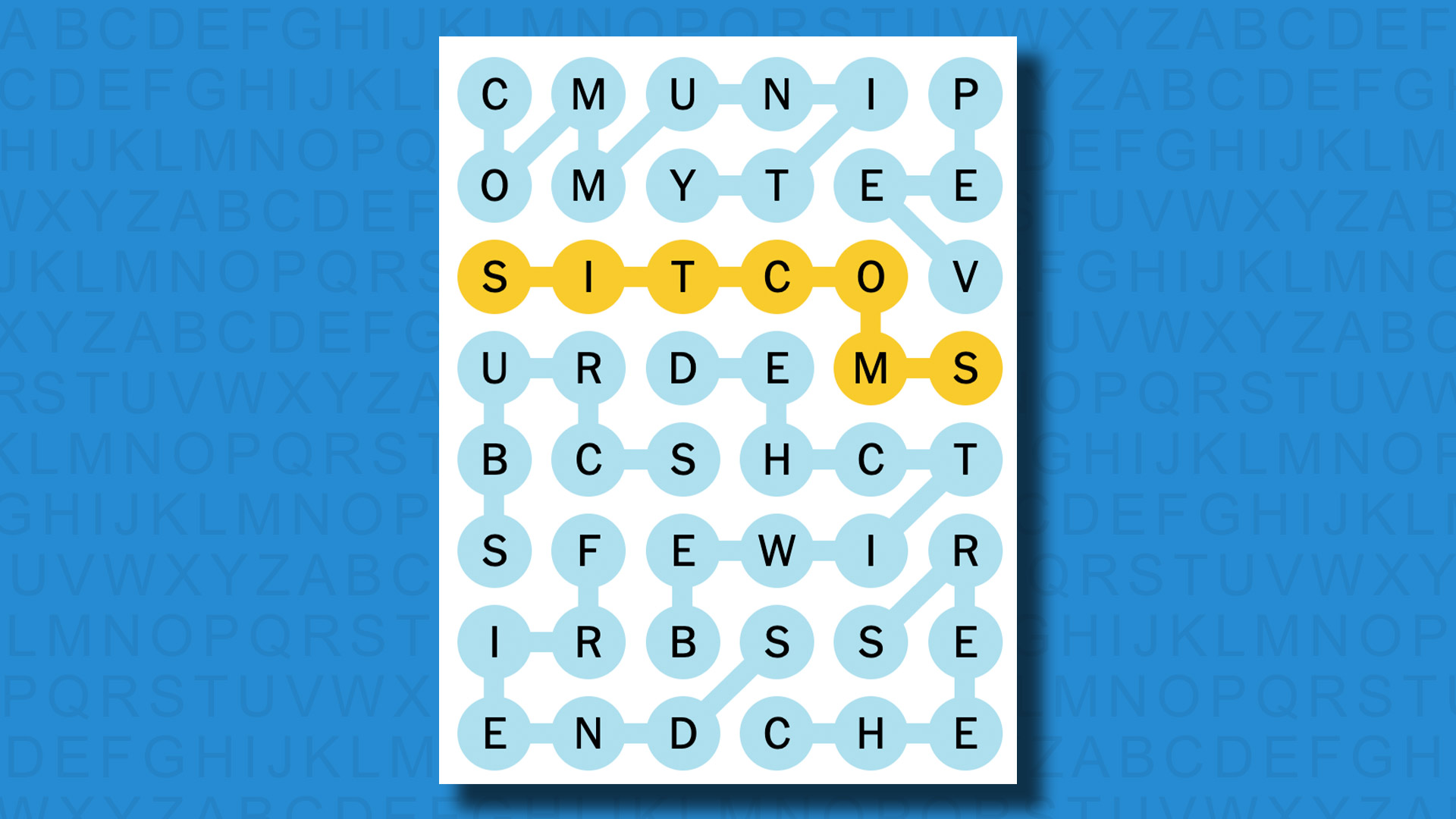 NYT Strands answers for game 109 on a blue background