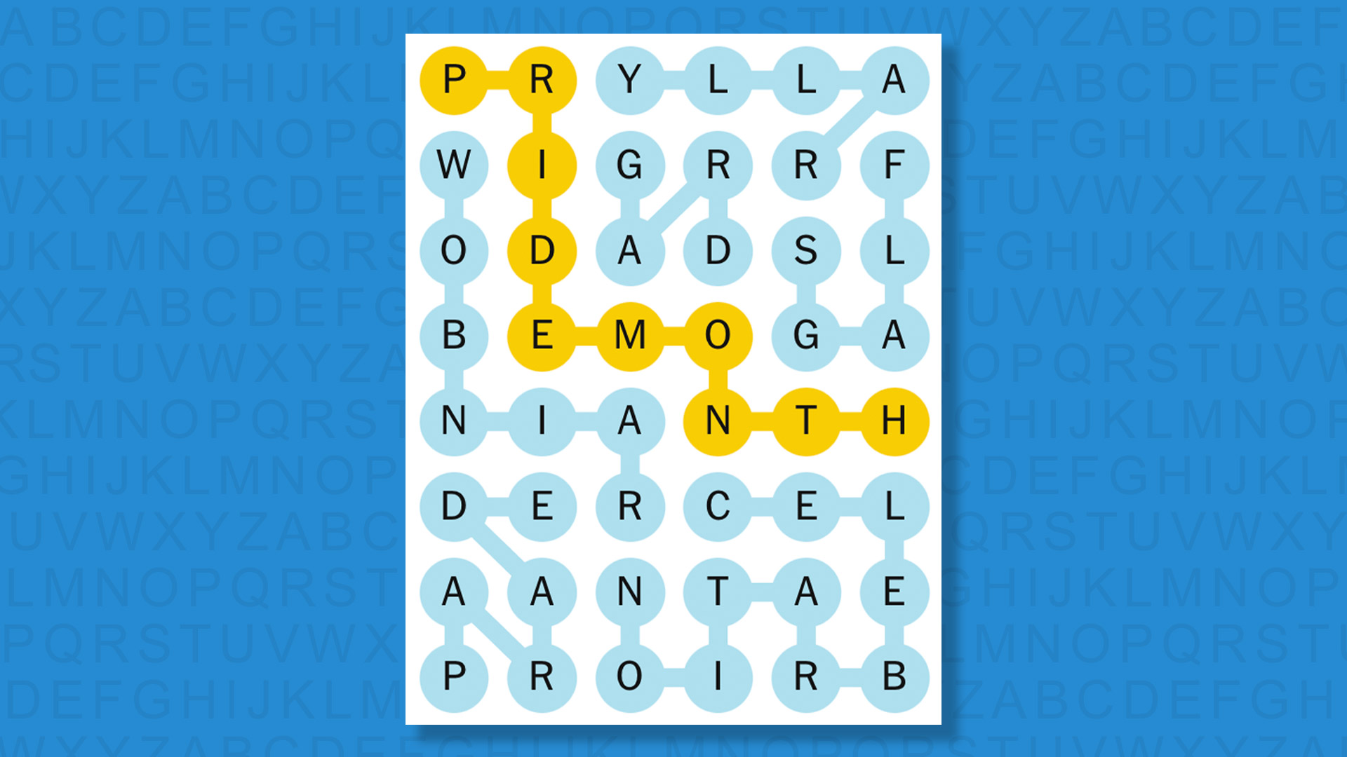 NYT Strands answers for game 847 on a blue background