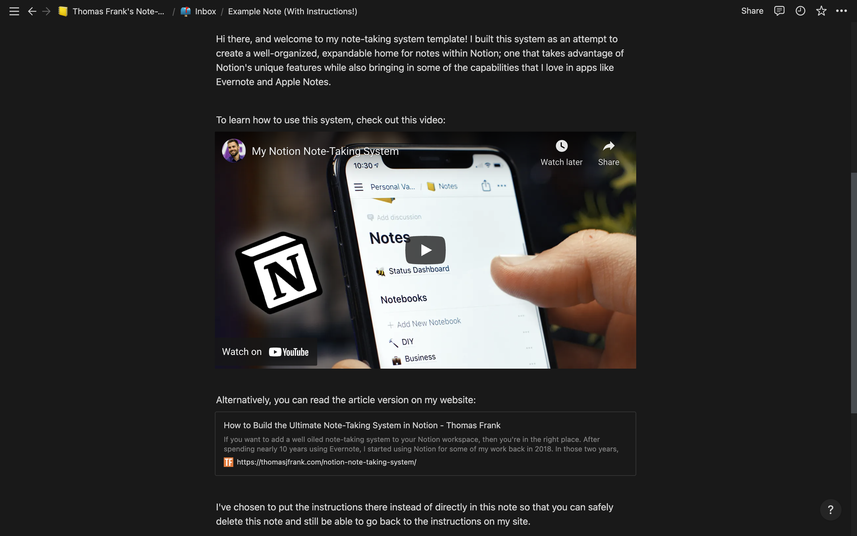 Notion Screenshot