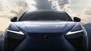 View of the front of the Lexus RZ