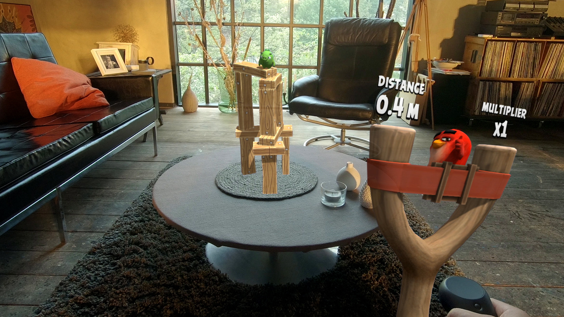 Angry Birds: First Person Slingshot AR game