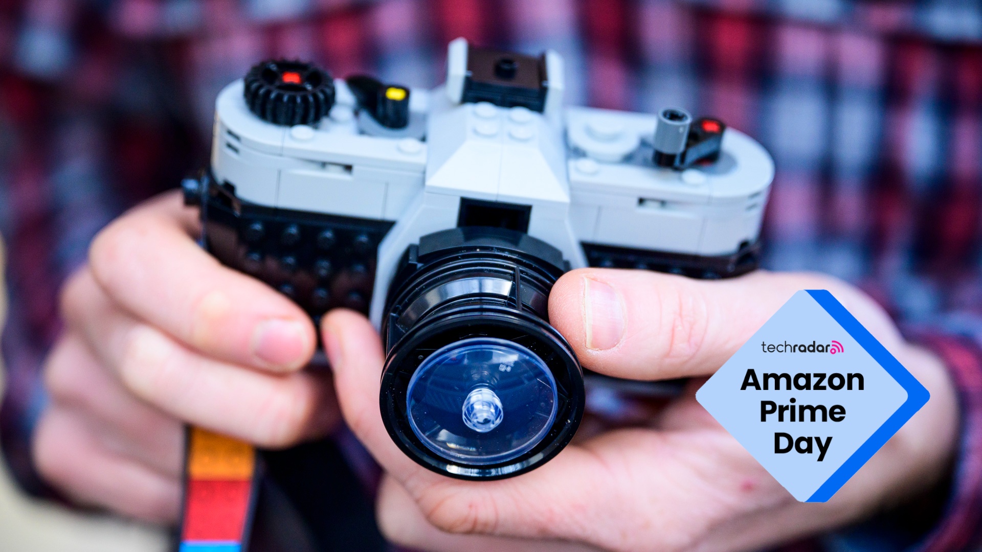 Lego Retro Camera 3 in 1 set, build completed and held my the happy owner