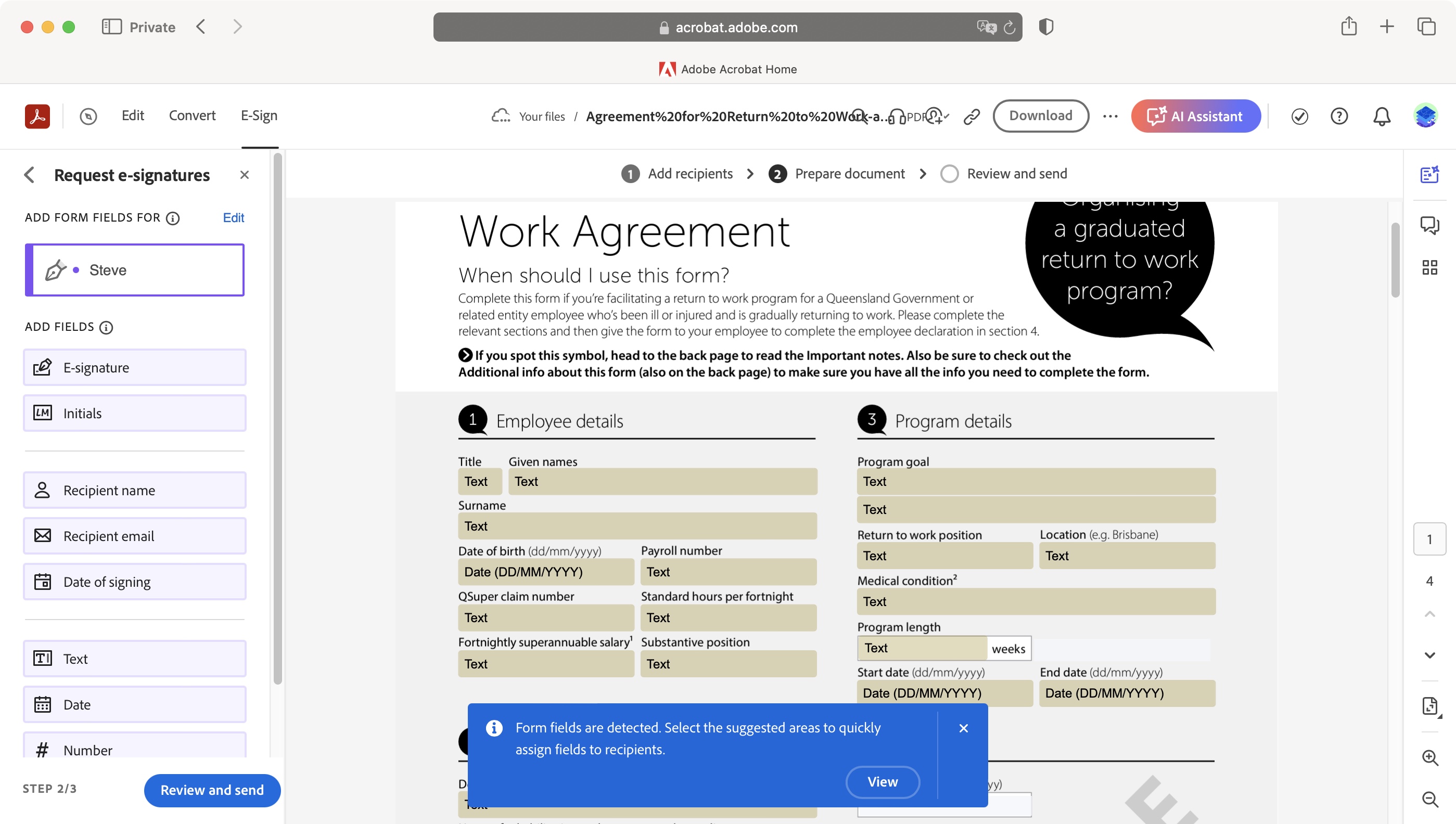 Adobe Fill &amp;amp; Sign PDF form-filler during our review
