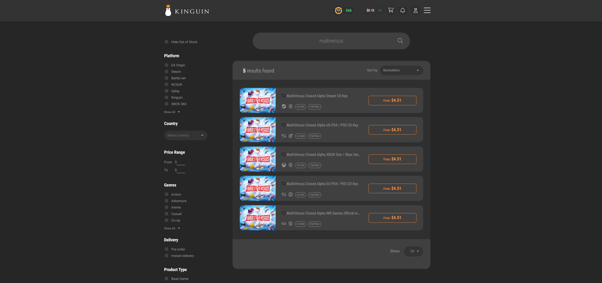 Multiversus Kinguin
