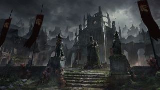 Key artwork from Diablo 5 showing the bleak and barren world of Sanctuary