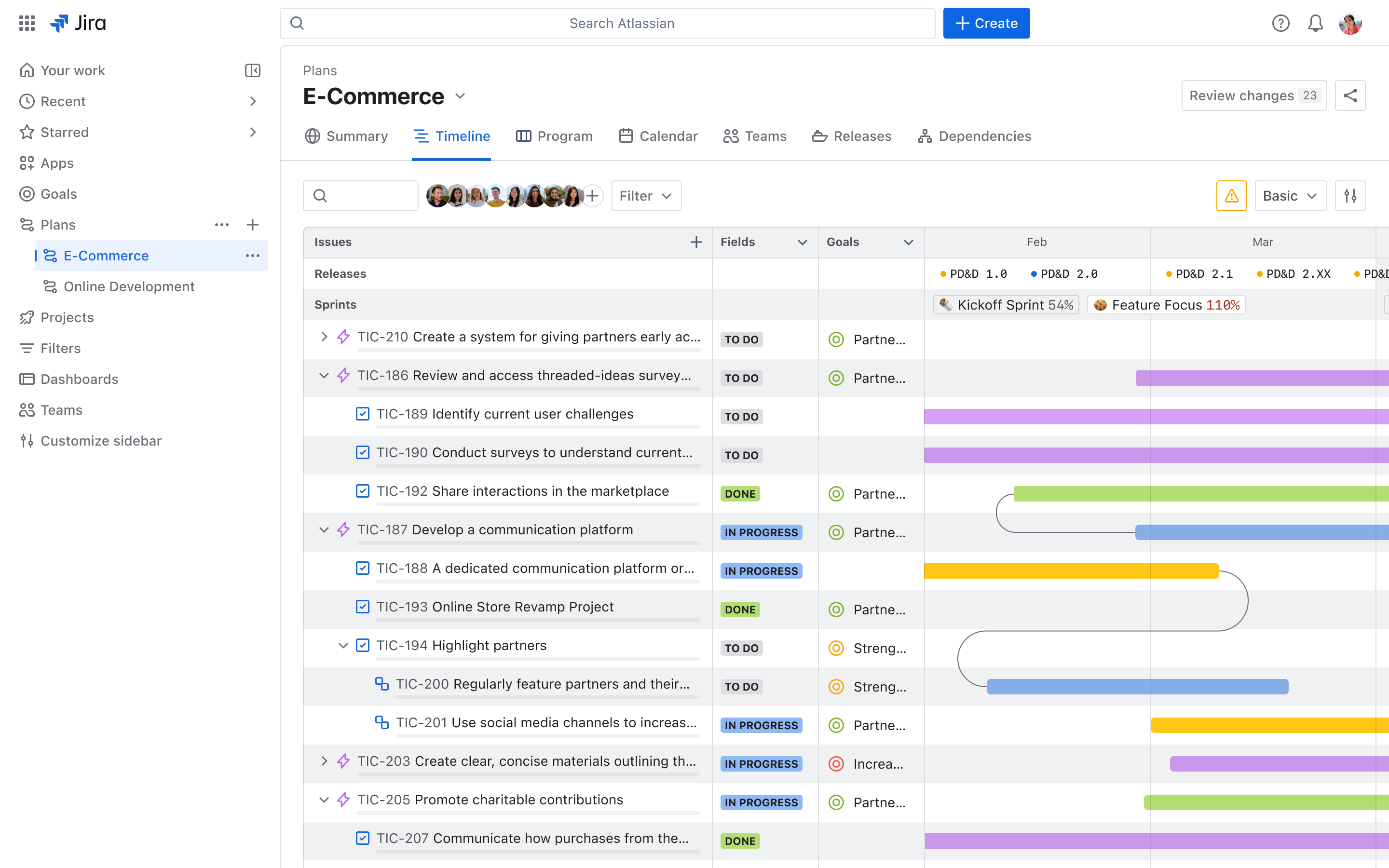 Jira plans