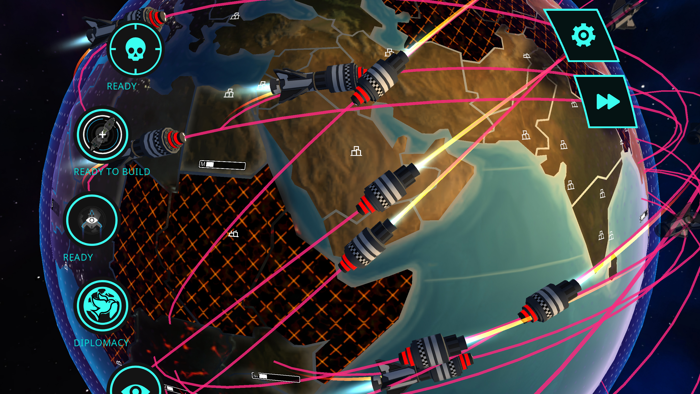 A screenshot showing First Strike on iPad