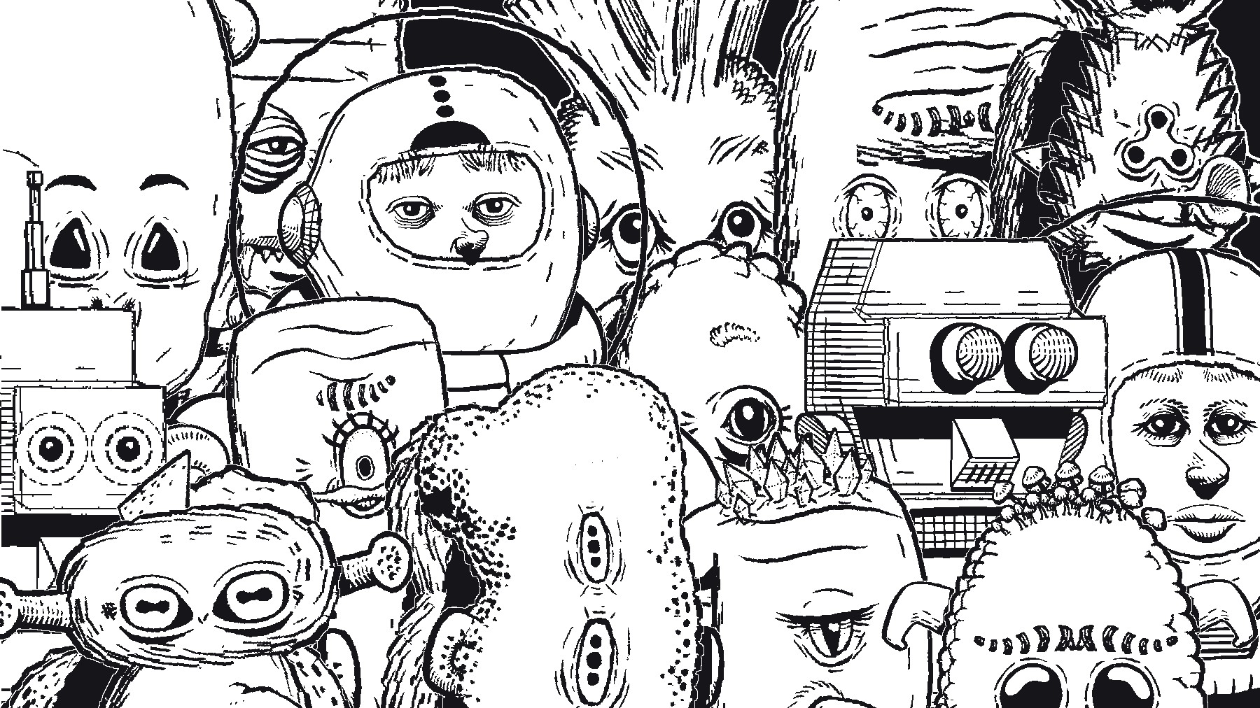 A screenshot of martians from the game Mars After Midnight
