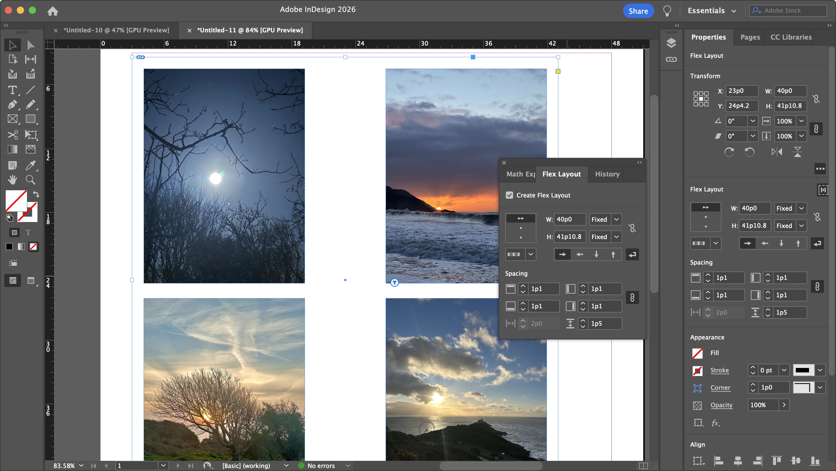 Using Adobe InDesign on a Mac during our review process