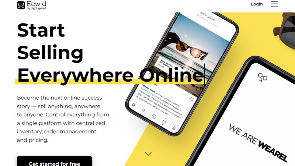 Website screenshot for Ecwid