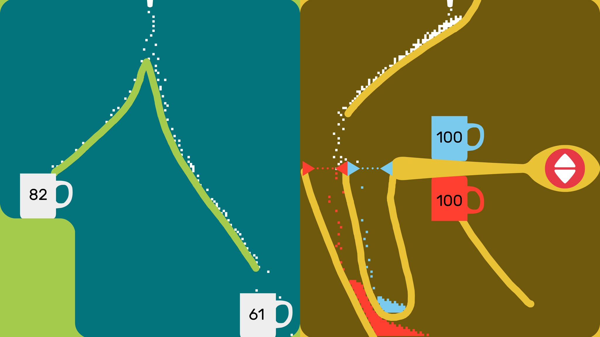 Screenshots showing Sugar (game) on iPad