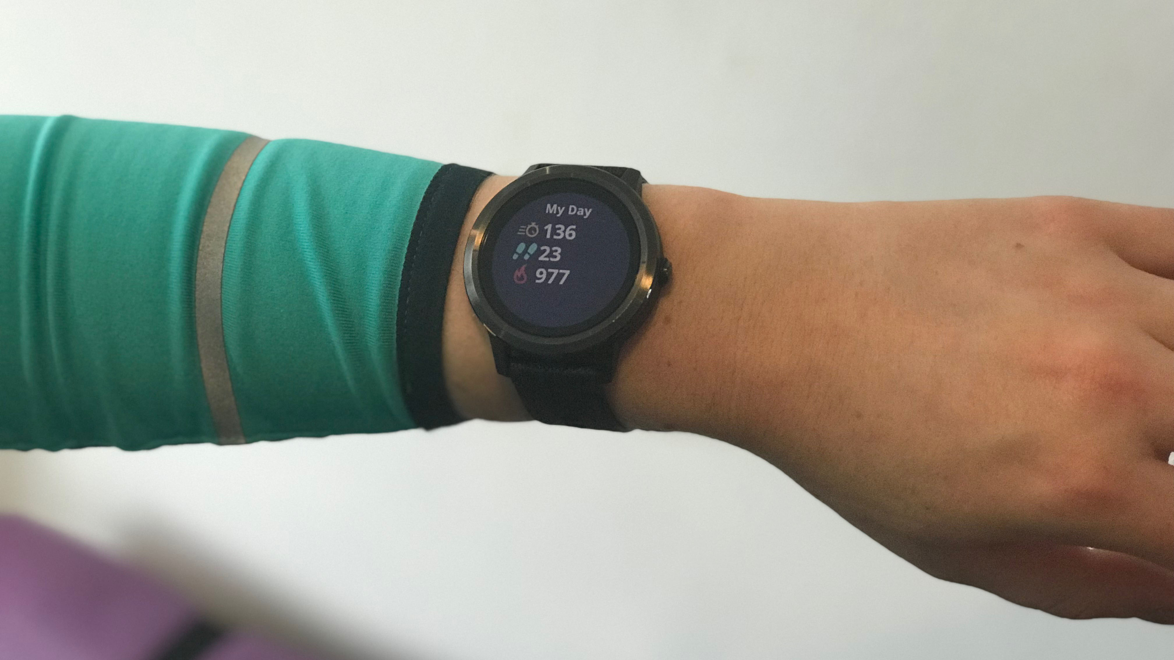 You can view a summary of how your day is going from within the device&amp;rsquo;s main menu.