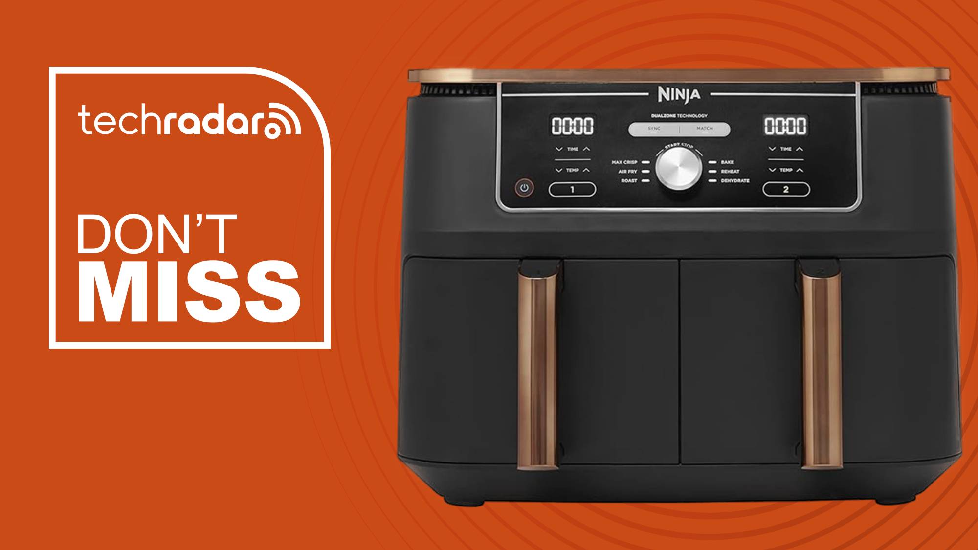 Ninja Foodi Max dual zone air fryer deal hero image