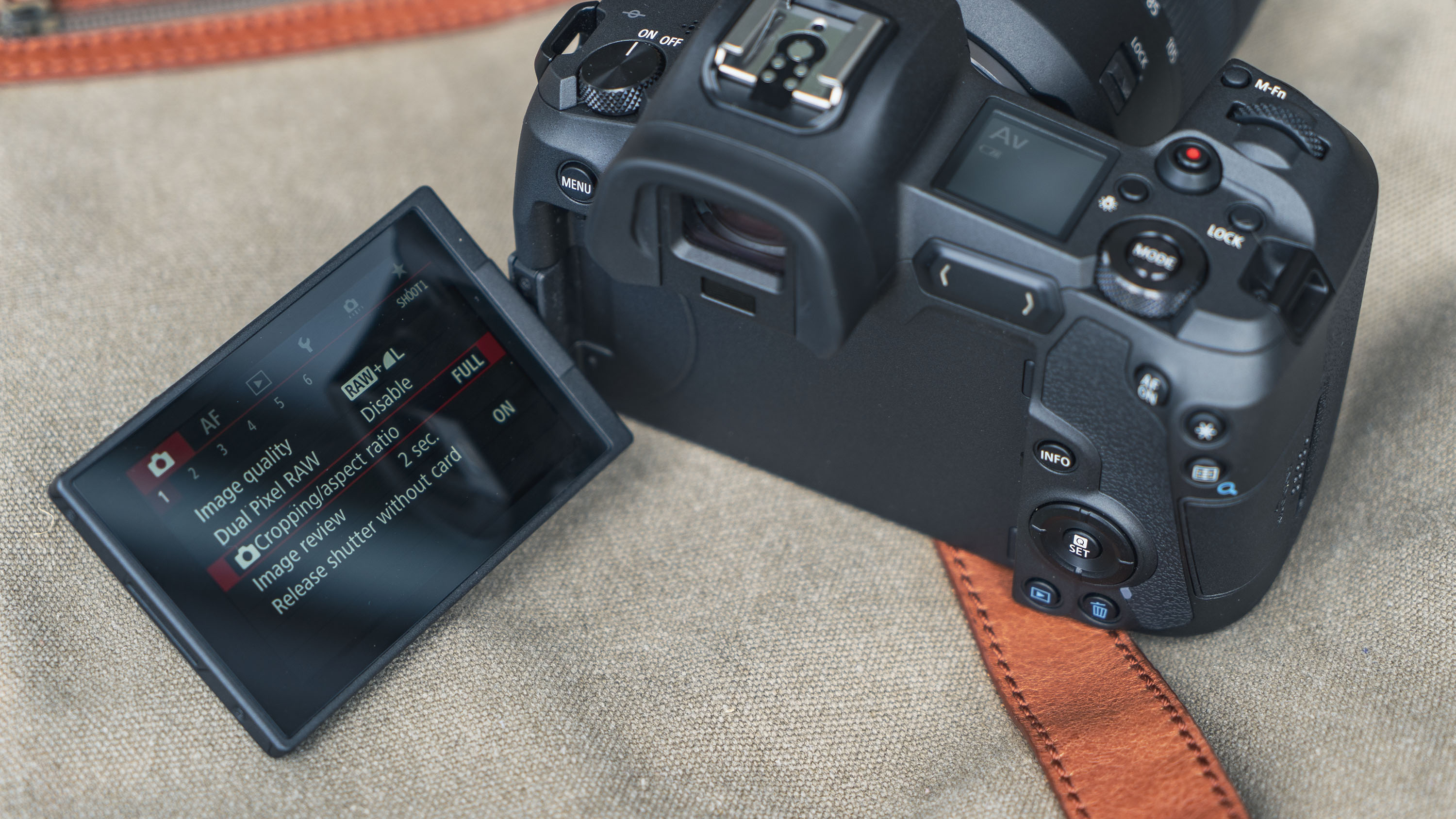 The LCD screens on both models move in the same way, but the one on the EOS R (above) is both larger and higher-resolution. Credit: TechRadar