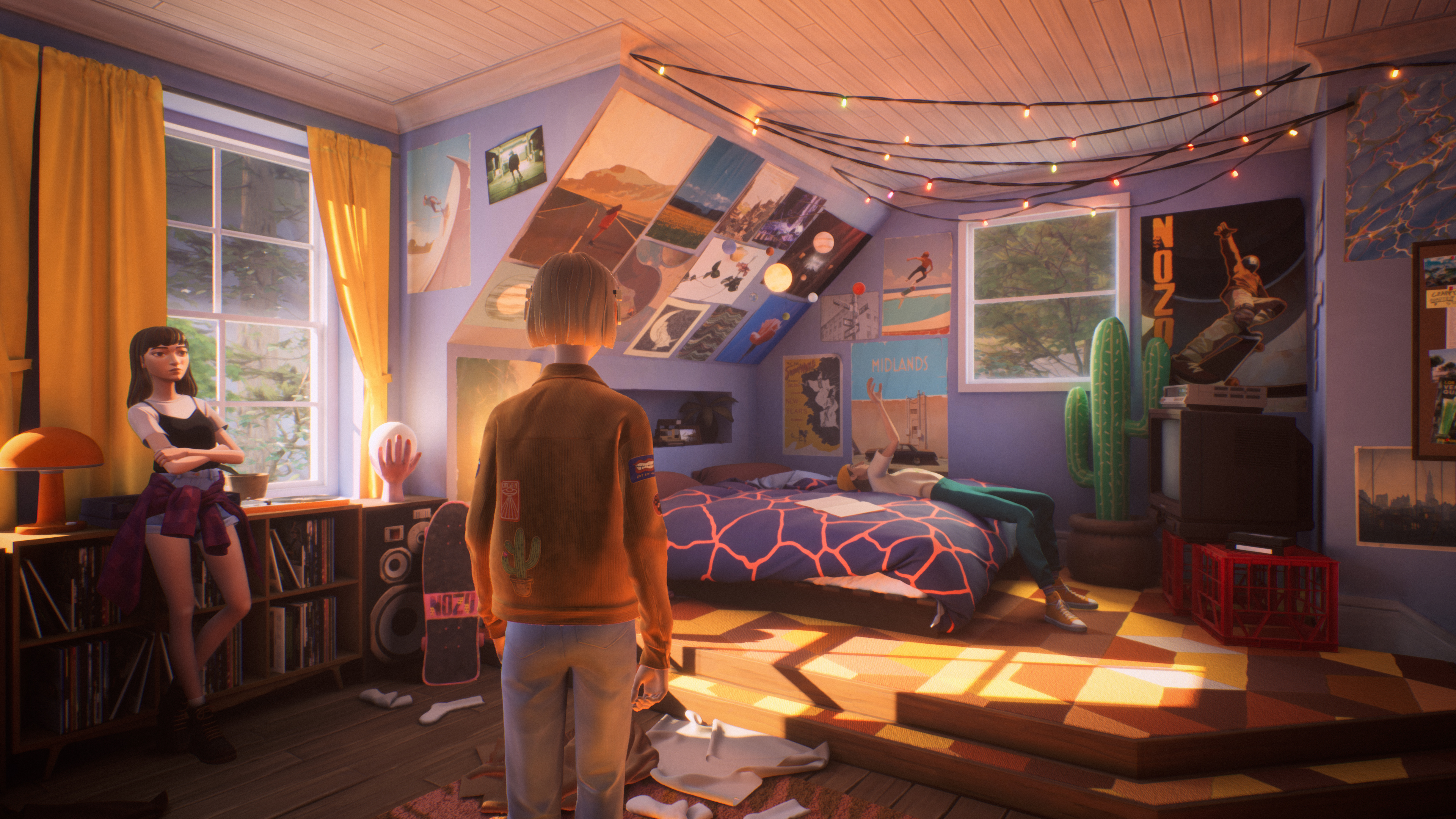 A screenshot from the game Mixtape