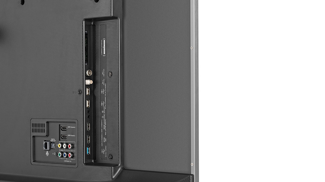 Though the set includes four HDMI ports, only two support 4K/60fps