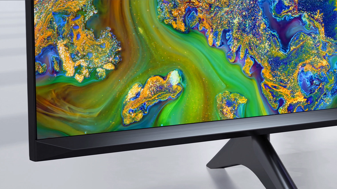 A close-up view of the Hisense U6G ULED TV showing the screen and the bezel