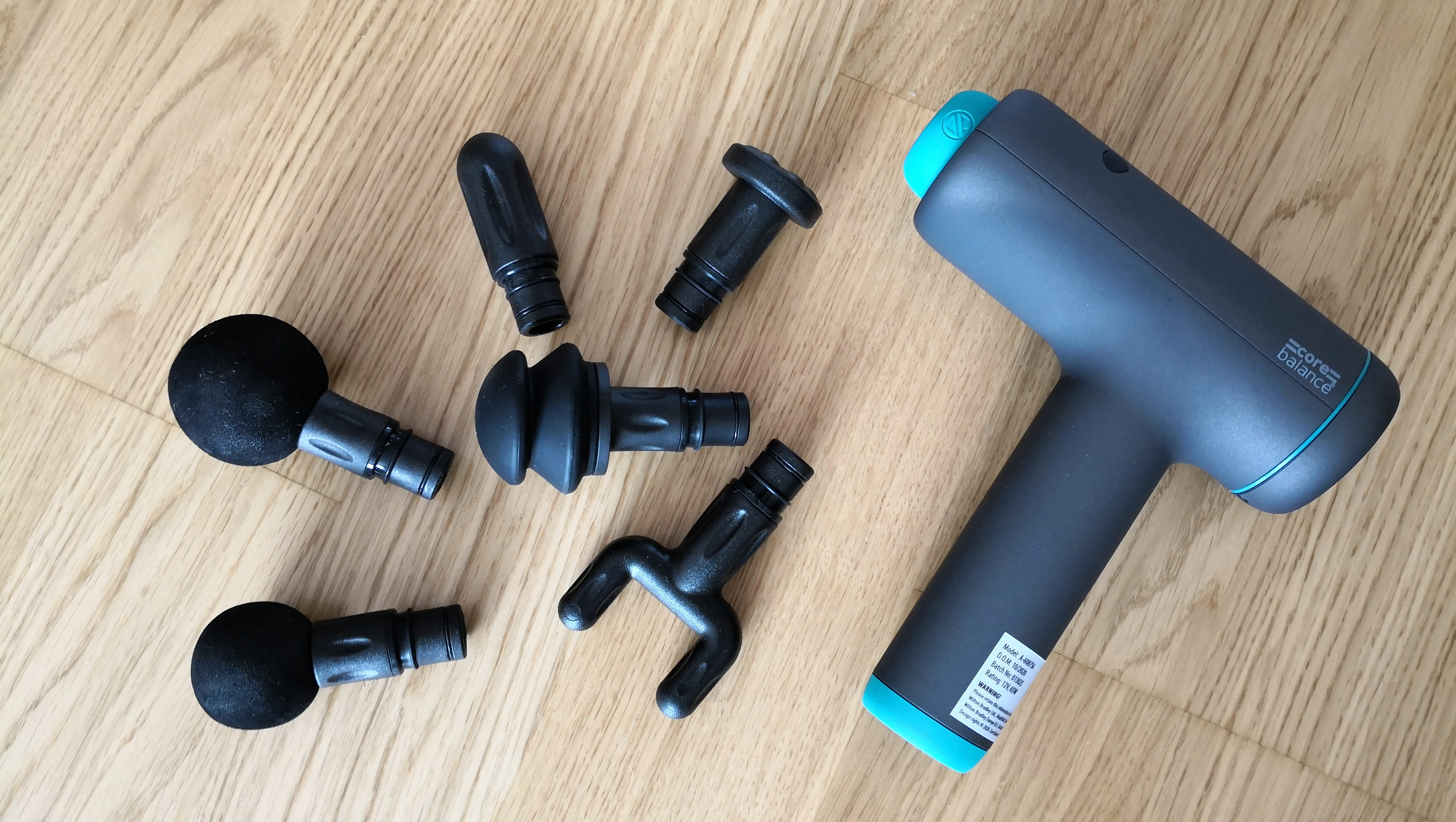 Core Balance Massage Gun and accessories