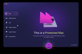 A screenshot of the MacPaw Moonlock dashboard