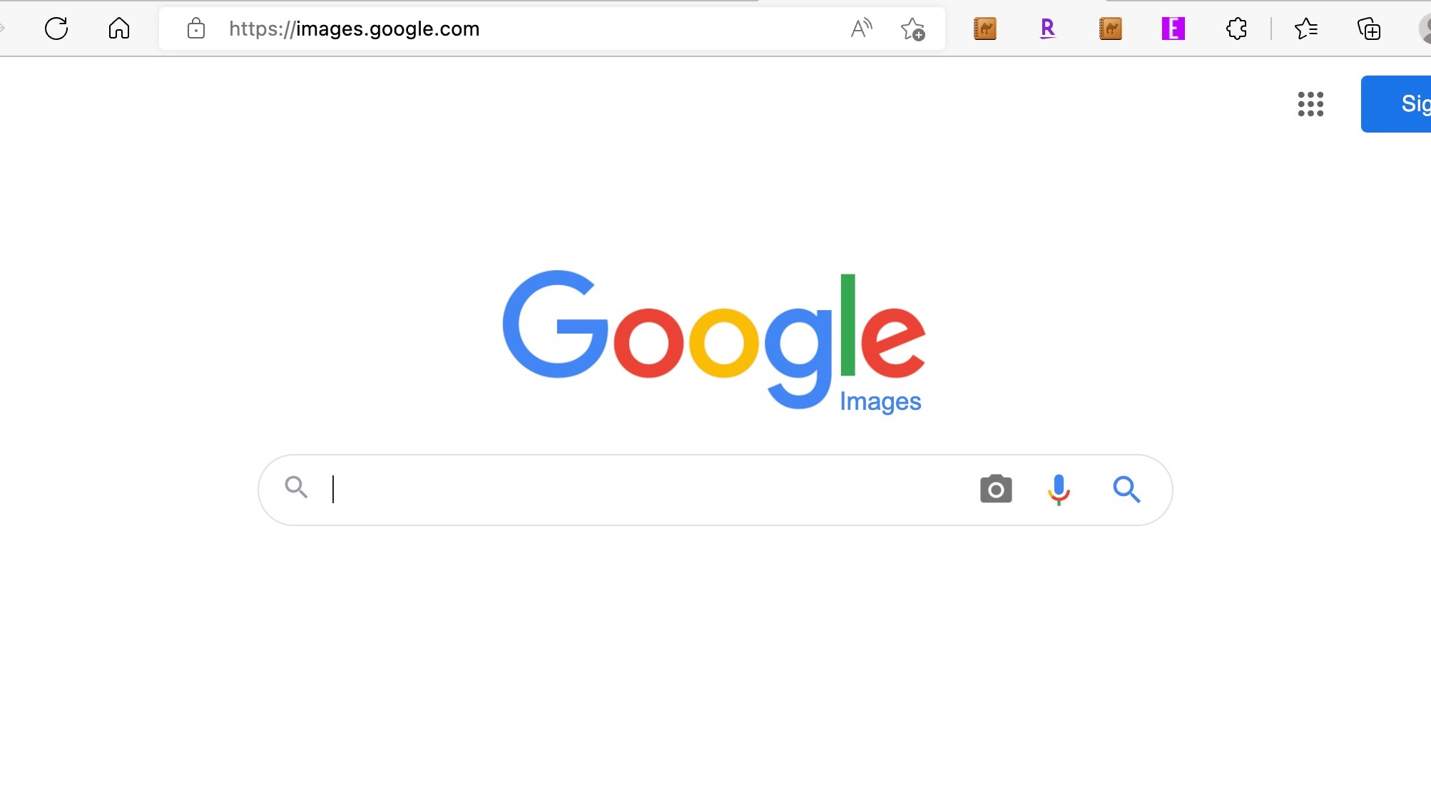 Google Images website