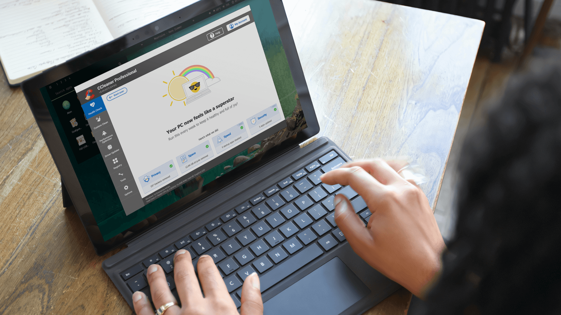 CCleaner laptop