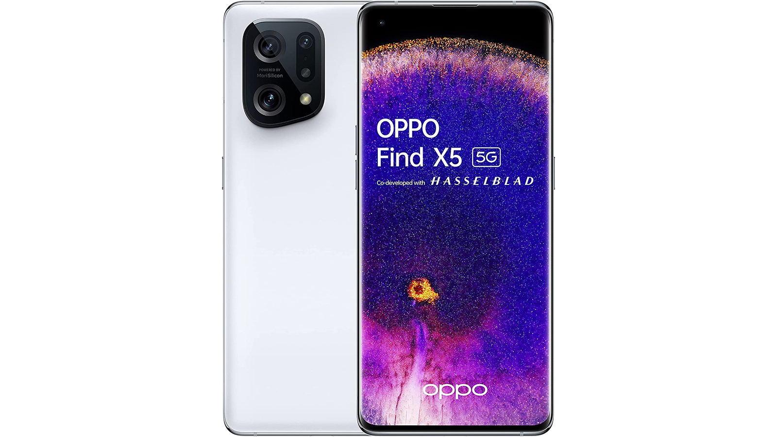 The front and back of the Oppo Find X5
