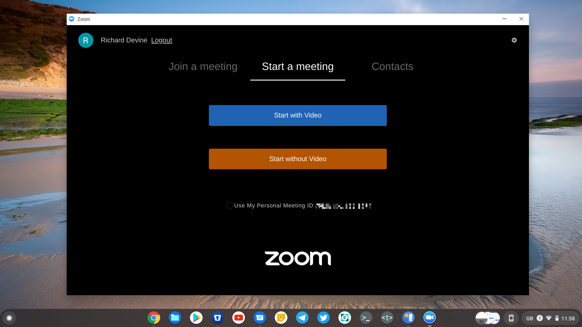 Zoom on Chromebook