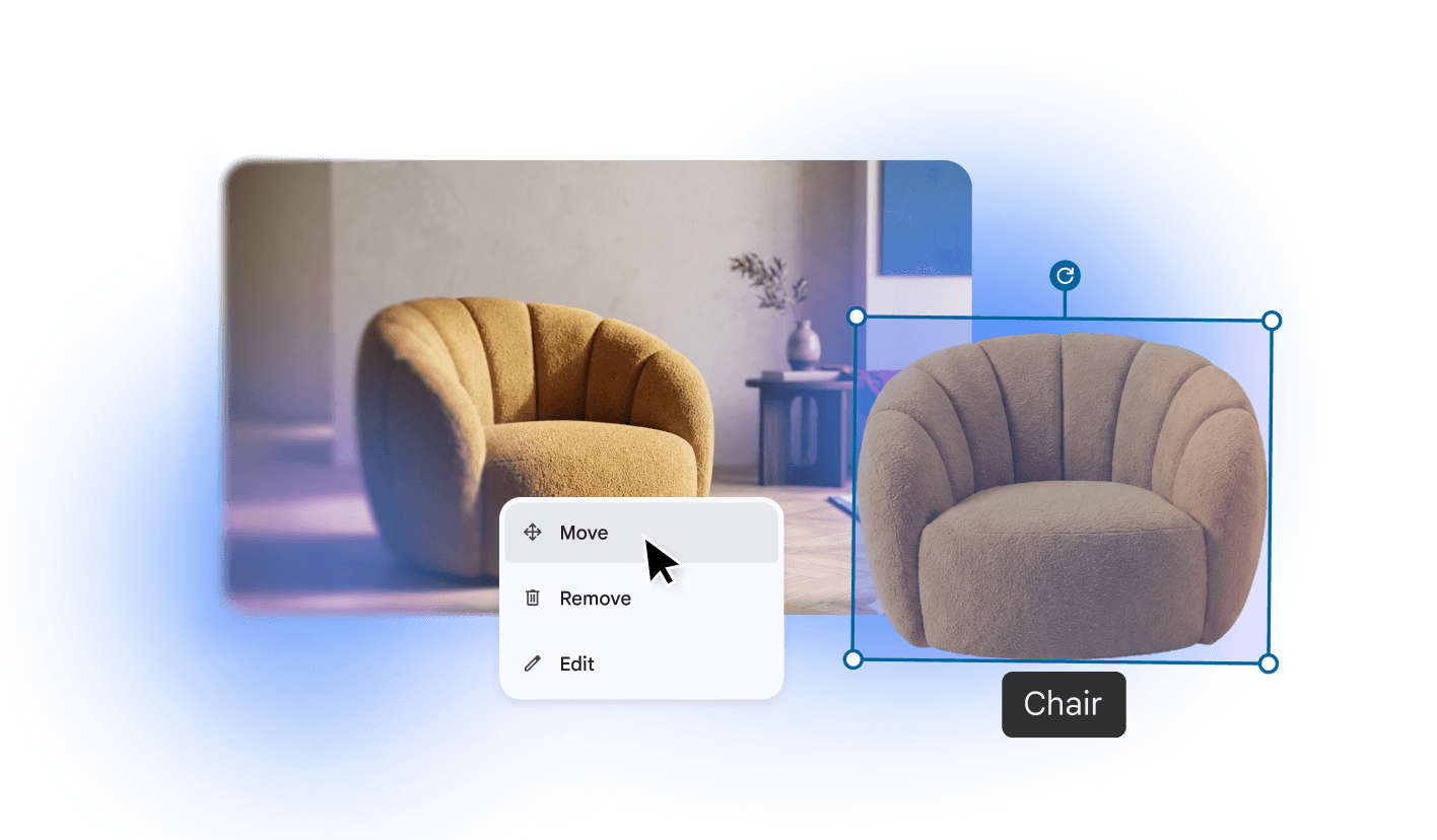 Google Pics demo of the built-in image editor