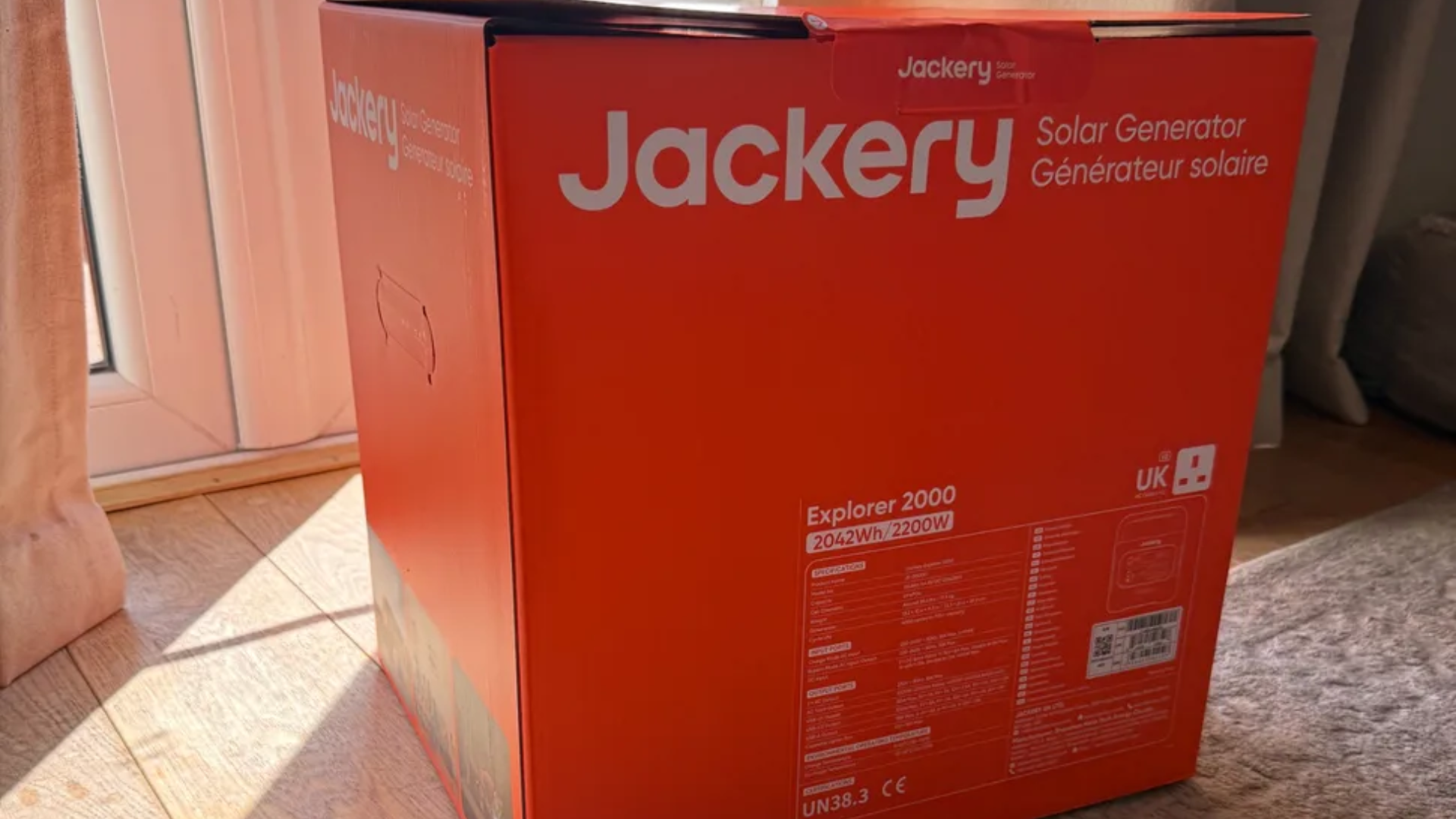 The Jackery 2000 V2 portable power station during testing